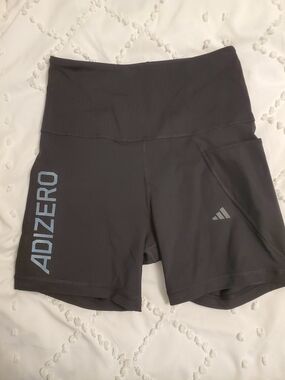 adidas Black Adizero High-Waist Bike Shorts
